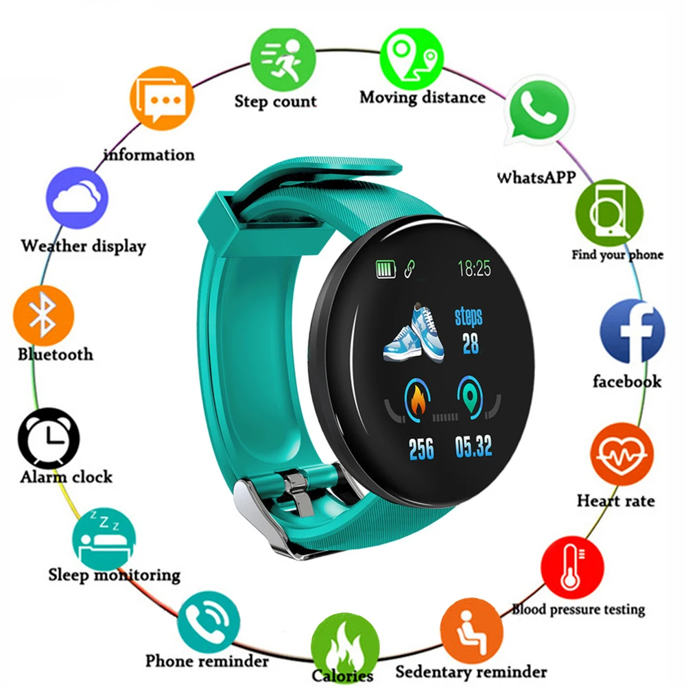 

New Smart Watch Men Women Heart Rate Monitor Blood Pressure Fitness Tracker Smartwatch Sport Watch for ios android +BOX