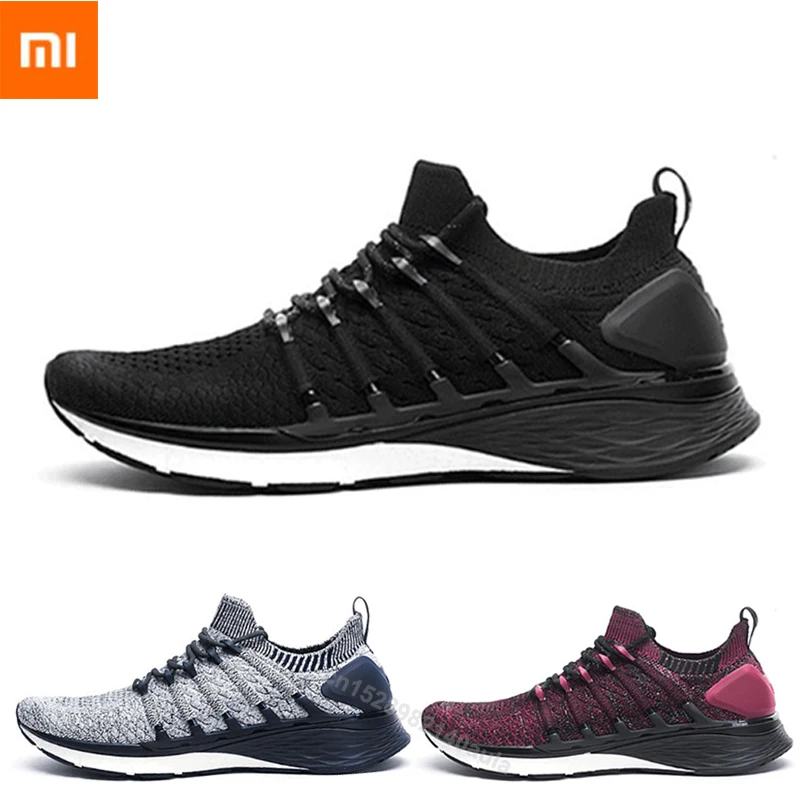 

New Arrived Xiaomi Mijia Sneakers 3 Men's Outdoor Sports Uni-moulding 3D Fishbone Lock System Knitting Upper Men Running Shoes