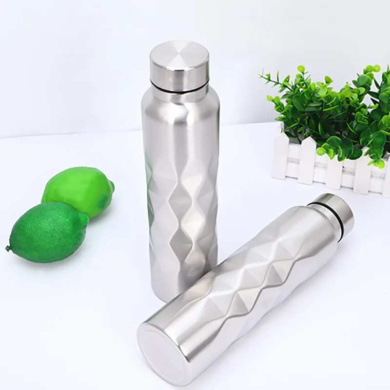 1000ml Single-wall Stainless Steel Water Bottle(NOT Thermos) Gym Sport Bottles Portable BPA Free Cola Beer Drink Bottle