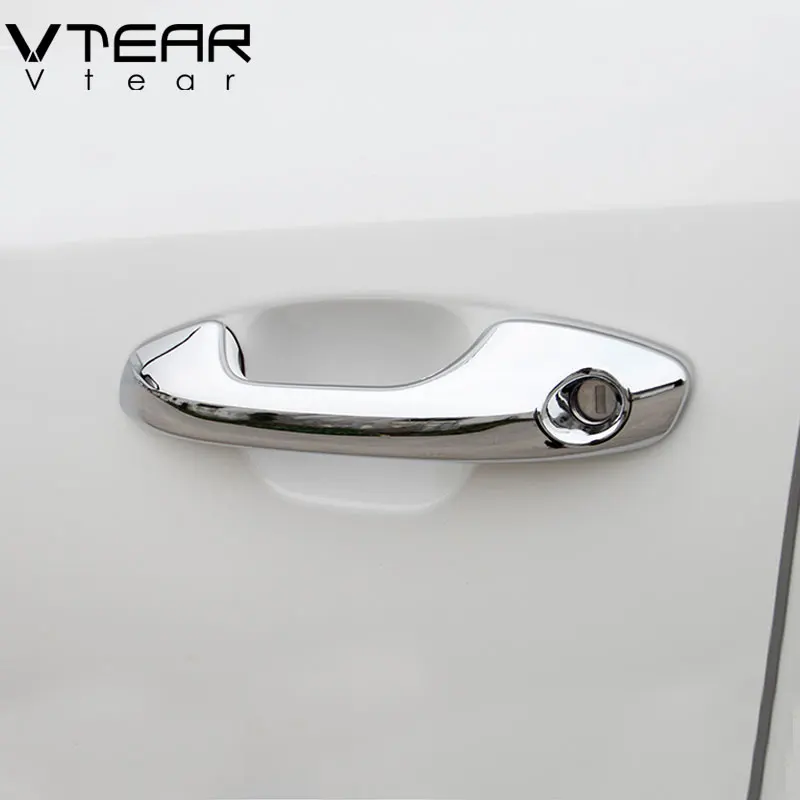 For Kia Rio 4 X-line Door Handle Cover Trim Chromium Bowl Pull Chrome Car-styling Exterior Decoration Accessories Vtear-19