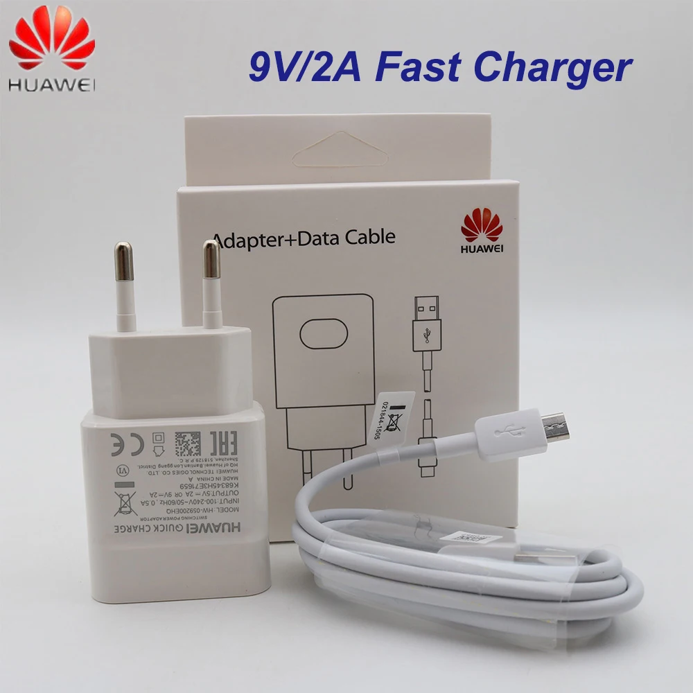 Оригинальное зарядное устройство Huawei 5 В/2 а 9 А USB быстрая зарядка для P8 P9 Plus Lite Honor 8