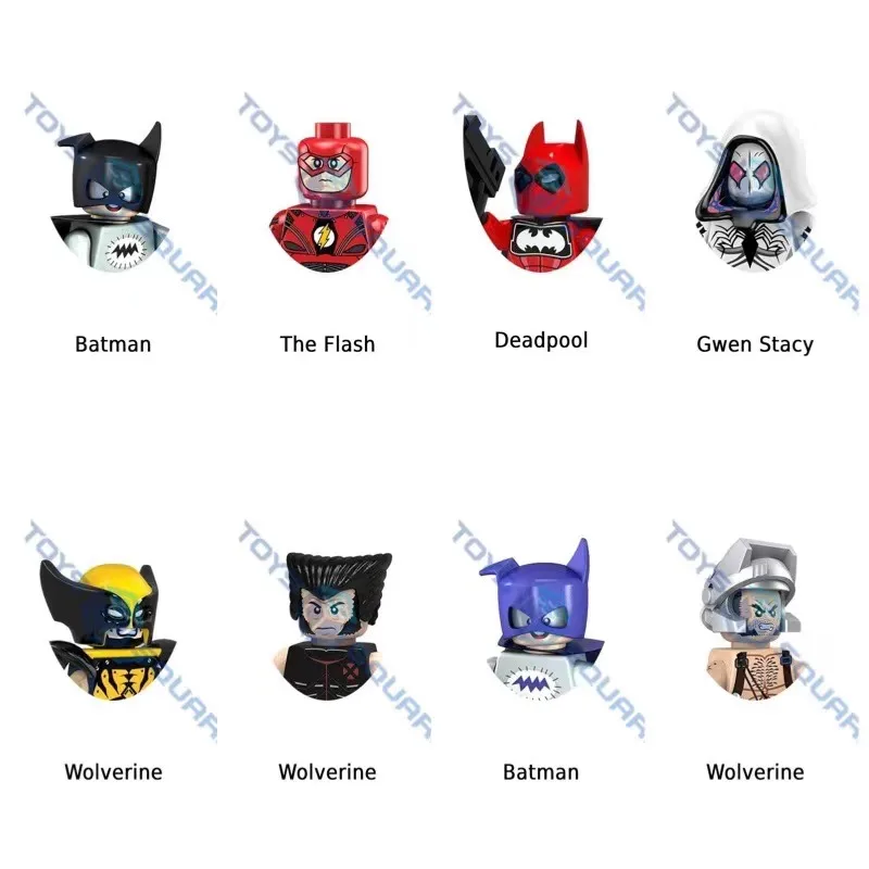 The Super Wolverine Flash Deadpool Gwen Stacy Man модель строительных блоков кубики MOC набор подарки