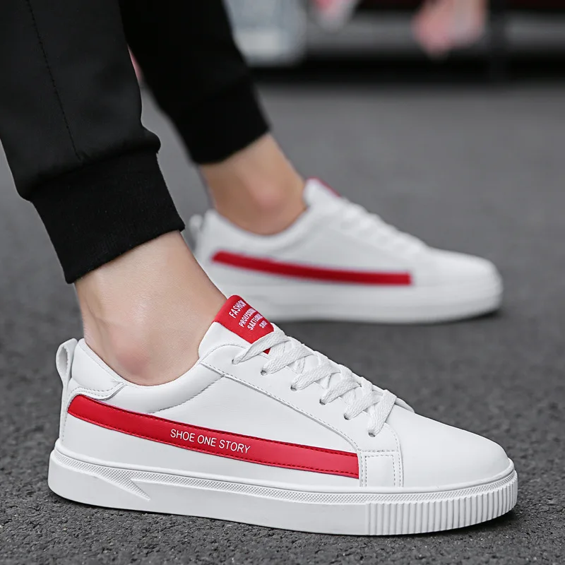 

Men's Four Seasons Casual Shoes Teenager Students White Shoes Sports ban xie xie