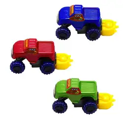 DIY сборка игрушка-конструктор внедорожник гоночный автомобильный прицеп маленький инженерный автомобиль модель детский подарок детский