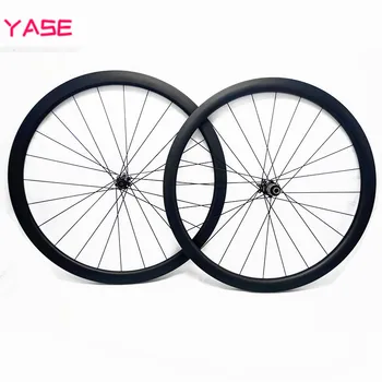 

Road 38x25mm tubular asymmetry carbon wheels novatec wheelset D411-412SB 100x15 142x12mm bicycle disc brake wheels 700c wheelset