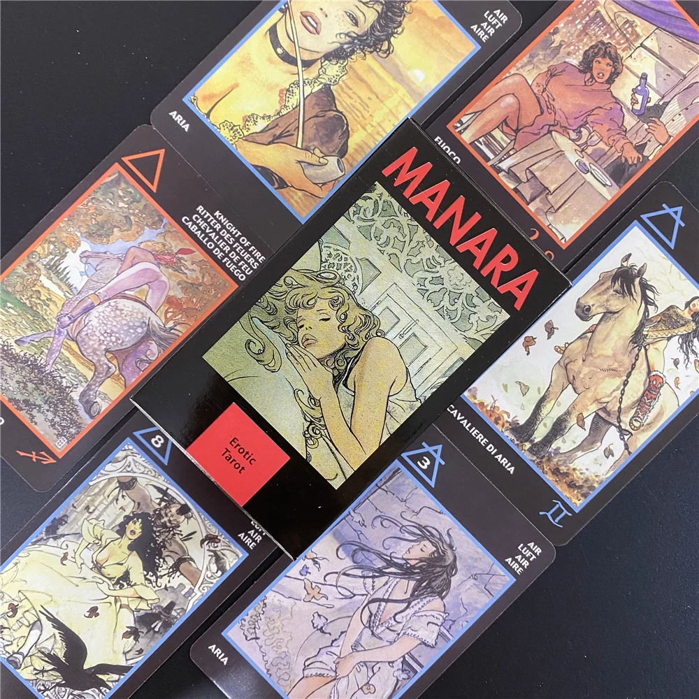 Manara эротические карты Таро английская версия Веселый стол для гадания судьба
