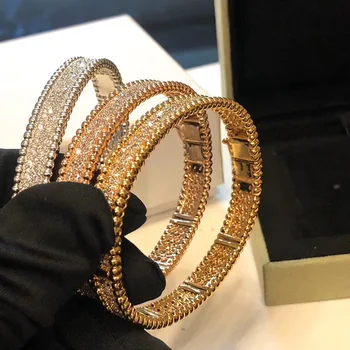 

Hot brand Bracelet high quality 5A Zircon Bracelet simple design fashion ball women luxury Brace fashion prom For women bracelet