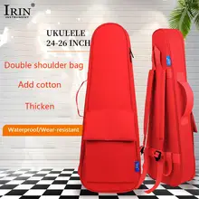 

26 Inch Ukulele Bag Musical Instrument Accessories Double Strap Case Waterproof Oxford Cloth Backpack for 4 String Hawaii Guitar