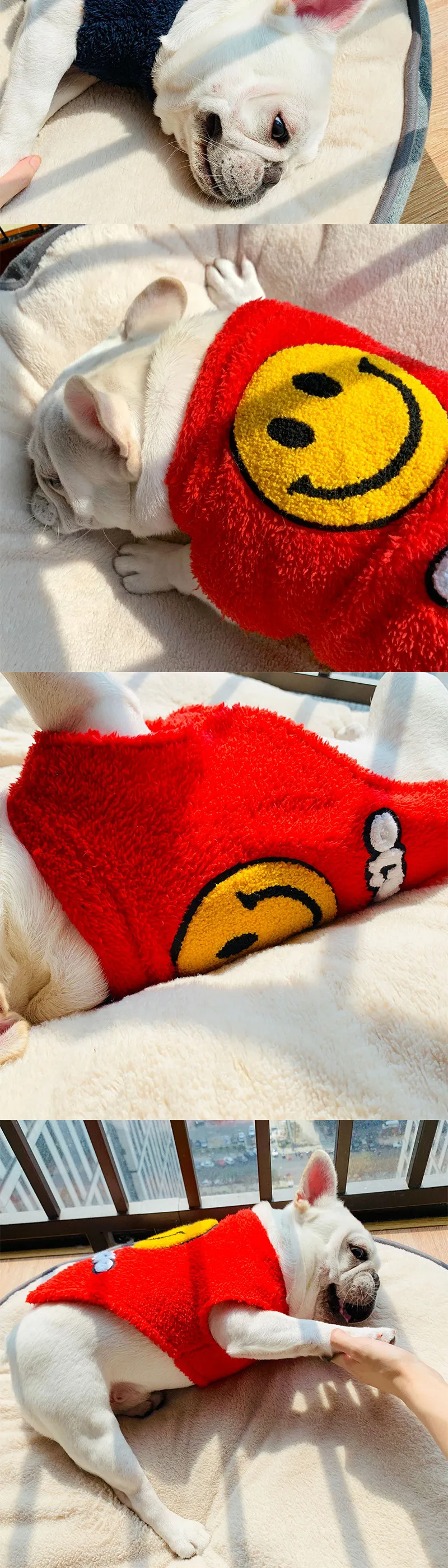 Милая осенне-зимняя теплая одежда для собак, для маленьких собак, куртка для чихуахуа, куртка для французского бульдога, Толстая куртка, костюм для мопса, S-2XL
