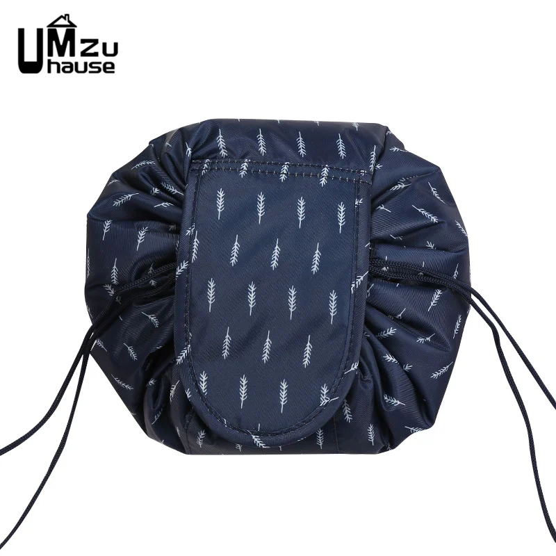 Ready】Drawstring Cosmetic Bag Large Capacity with Pocket Waterproof  Foldable Wear Resistant Item Storage Drawstring Makeup Organizer Cosmetic  Storage Bag for Women