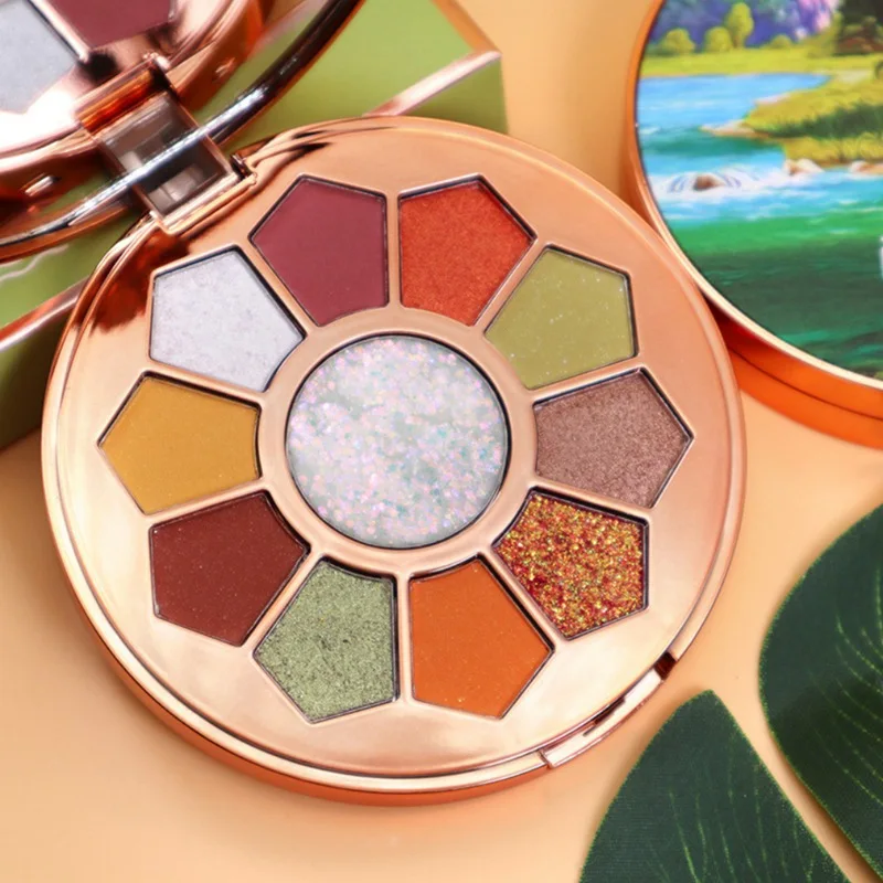 

11 Colors Natural Eyeshadow Palette Shimmer Matte Eye Shadow Colorful Brighten Eye Makeup Waterproof Lasting