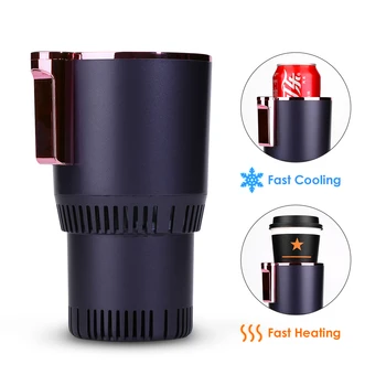 

2-In-1 Smart Car Cup Warmer and Cooler Electric Coffee Warmer Beverage Cooling Heating Mug with Temperature Display for Travel