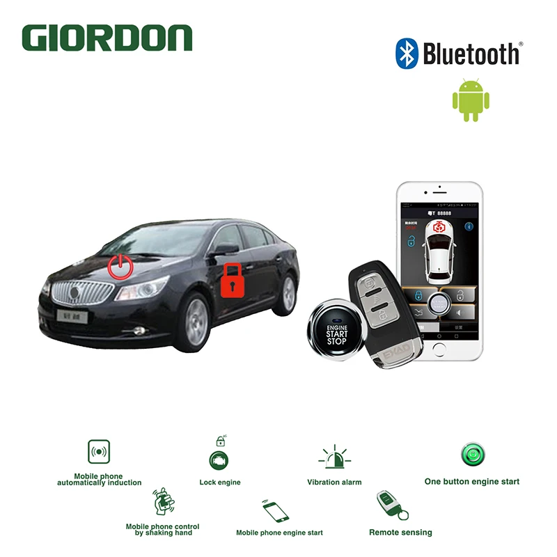 Универсальный БЕСКЛЮЧЕВОЙ вход PKE комфортная Система Android APP телефон