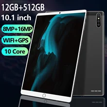 

Tablet PC H18 10.1Inch Global 8800mAh Pad Deca Core 12GB RAM 512GB ROM Android8.1 Office Google Play Dual SIM GPS Rear Camera 5G