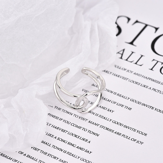 Tarnish Free 2mm 4mm 6mm Stainless Steel  Gold Plated Silver Color Knuckle Rings For Lady Minimalist Gold Rings For Women