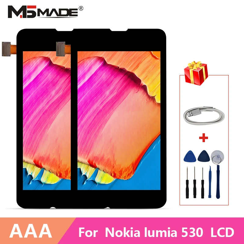 4 0 &quotдля Nokia Lumia 530 N530 ЖК дисплей дигитайзер сенсорного экрана в сборе с рамкой