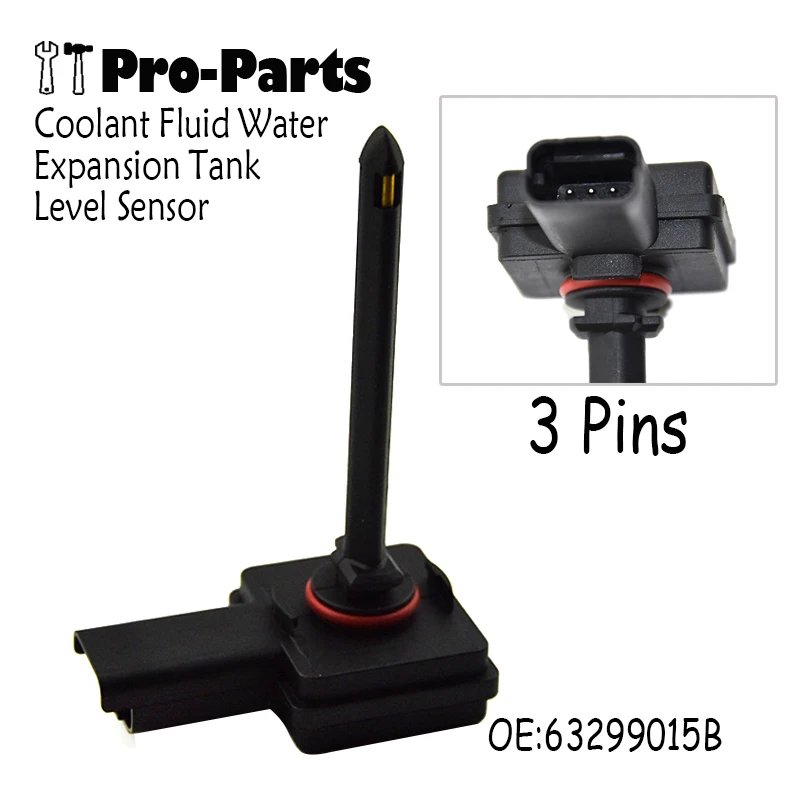 63299015B Coolant Fluid Water Expansion Tank Level Sensor for Citroen C5 2.0 Hdi Peugeot 407 807 9642434480 coolant level sensor
