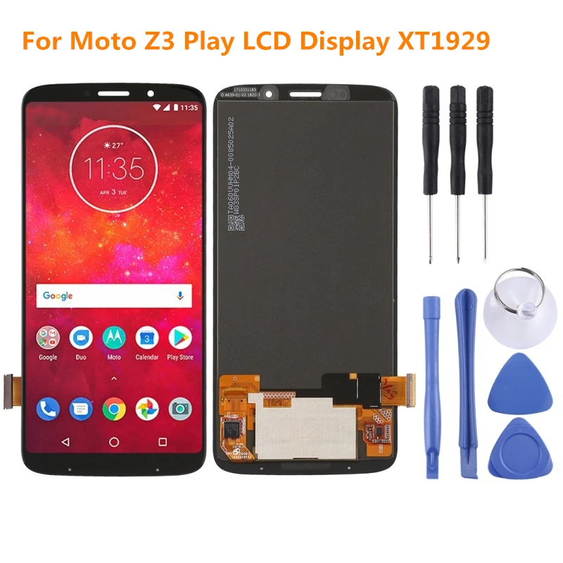

100% Tested LCD Screen For Moto Z3 Play LCD Display For Moto Z3 Play Display LCD Screen Touch Digitizer Assembly For Moto XT1929