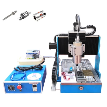 

CNC router 3040L 2200W LPT USB 3Axis 4Axis Metal Engraving Machine linear guideway steel table