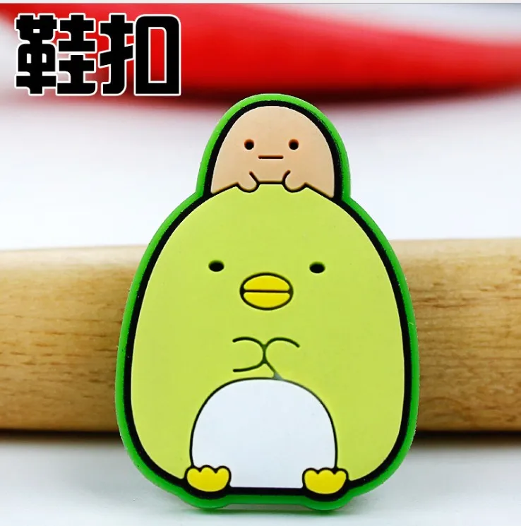 22 Япония Sumikkogurashi обувь цветок крест ПВХ пляжная обувь аксессуары отверстие обувь Пряжка JIbiz подарок для детей - Цвет: 22