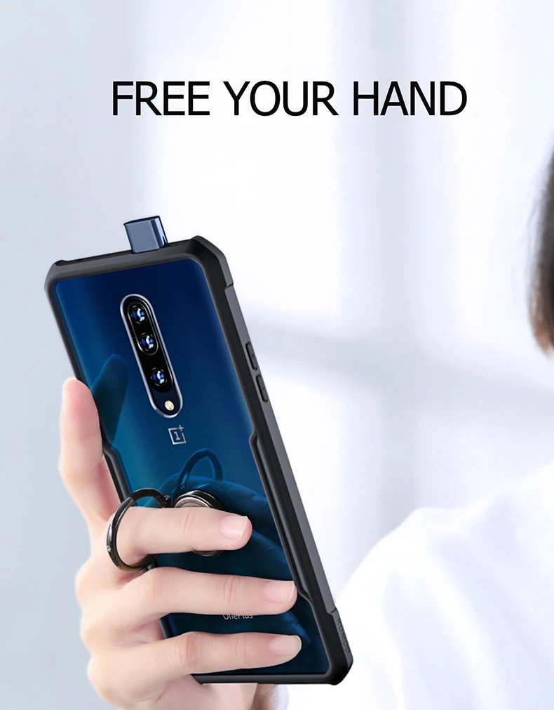 Для Oneplus 7 Pro Чехол Shookproof прозрачный Xundd защитный чехол подушка безопасности Бампер чехол кольцо Kictick для 1+ 7 Pro крышка