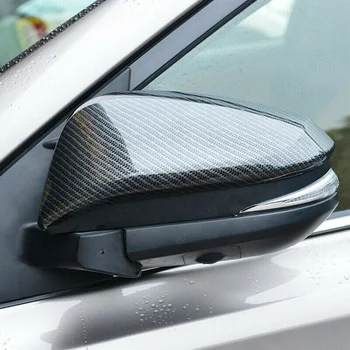 

Replacement Rearview Mirror Cover Car Auto Carbon Fiber For Toyota RAV4 2019-2020