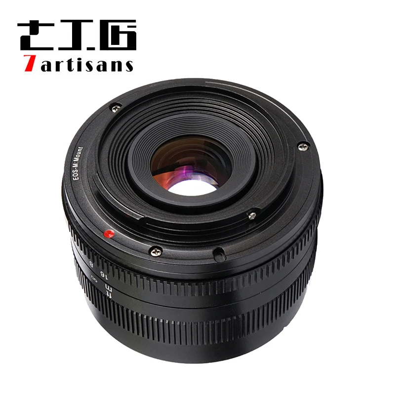

7artisans 50mm F1.8 Wide Angle Manual Wide Angle Lens for M43 Cameras Mount, Black