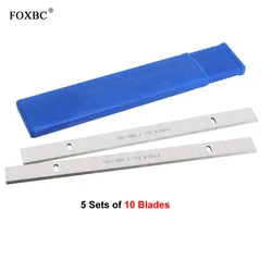 FOXBC – lames de raboteuse HSS, 5 jeux, 210x16.5x1.5mm, pour ERBAUER 052 BTE, pièces pour outils de menuiserie 