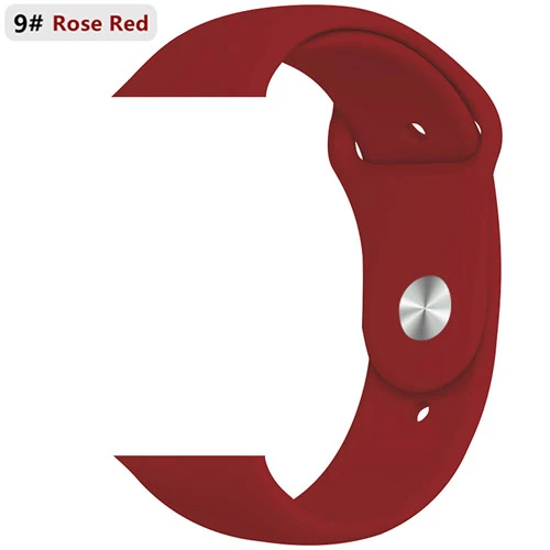 Ремешок для apple watch 5 band pulseira apple watch 4 5 3 band 44 мм/40 мм iwatch band 4 42 мм 38 мм correa браслет аксессуары для часов - Цвет ремешка: rose red 9