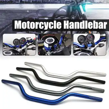 

22mm Universal Motorcycle Handlebar 4 Color Aluminum Alloy Non-slip Motorbike Handlebars Anti-rust Retro Motor Bike Handle Bars