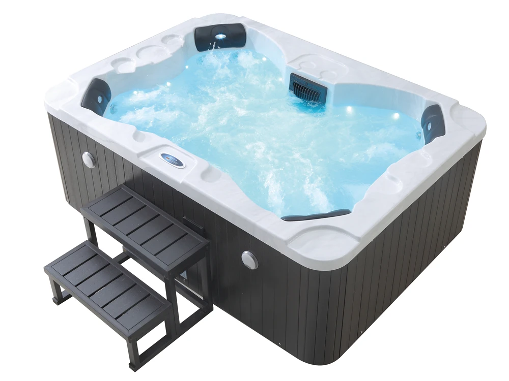4 people bathtub massage spa hot tub with heater and filter M-3372