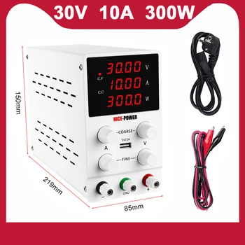 

LED Digital Switching DC Power Supply 30V 60V 120V Voltage Regulators Lab Repair Tool Adjustable 110v/220V Power Source SPS 3010