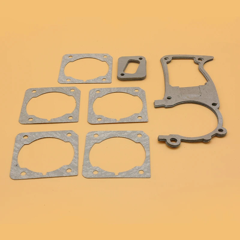 5Pcs Carter Cilindro Guarnizione Silenziatore Fit Kit Per Husqvarna 353 350 340 345 346 Xp Giardino Motosega Gas Di Ricambio Parti