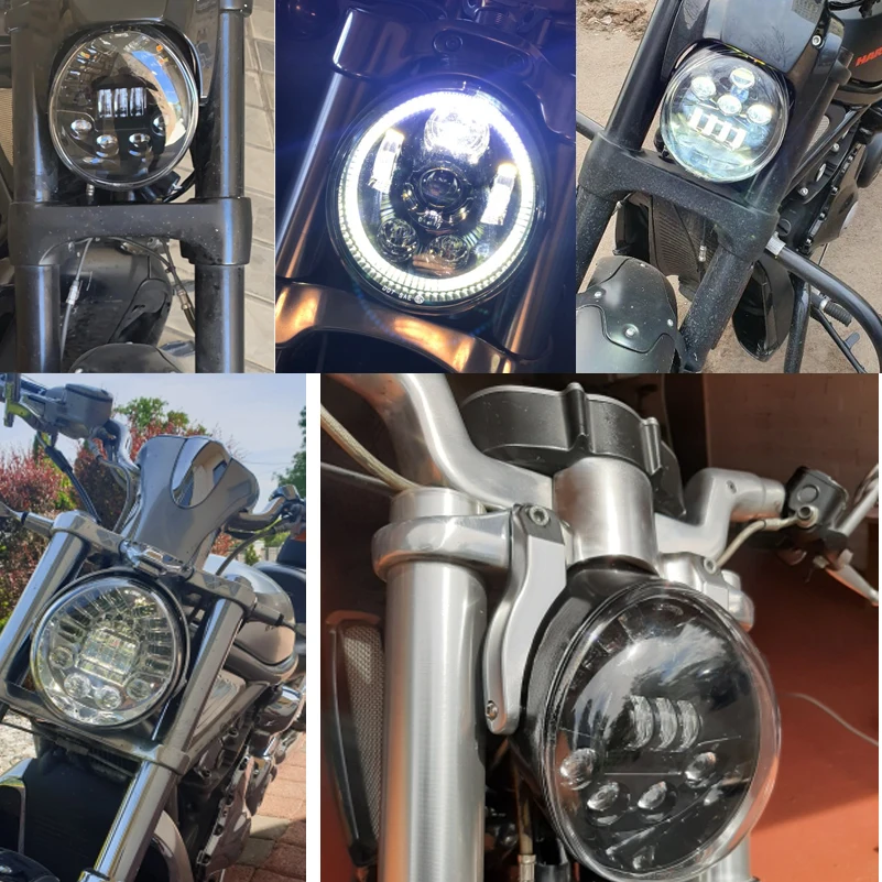 Черный светодиодный фонарь для V-Rod Muscle Night Rod светодиодный фонарь для мотоцикла с DRL halo Янтарный поворотный фонарь для V удилище VRSCA VRSC