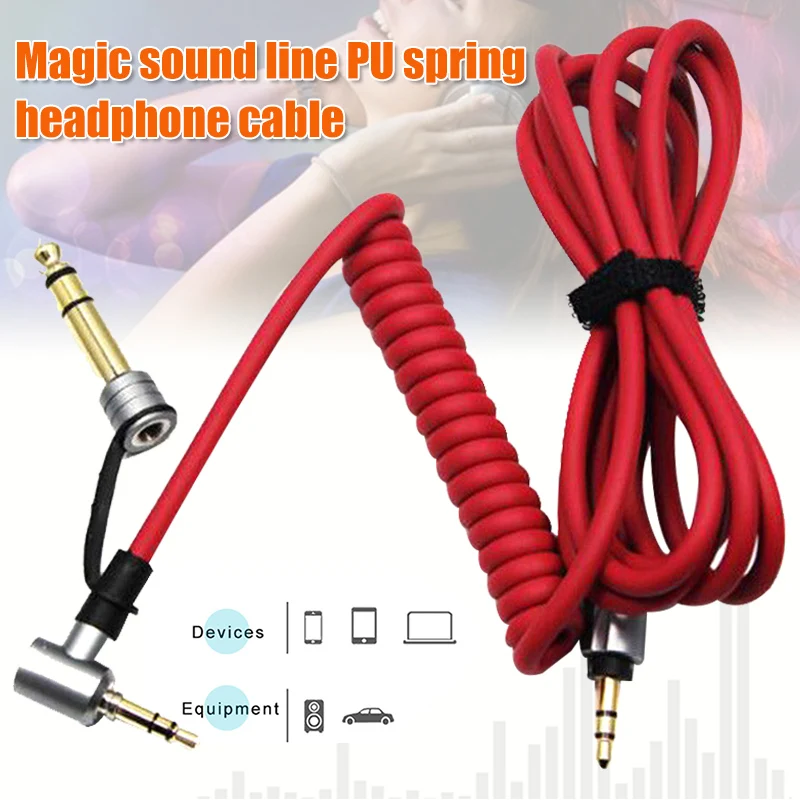 

Replacement AUX 3.5mm 6.5mm Audio Cable Lead for Beats by Dr Dre Pro Detox Headphones OUJ99