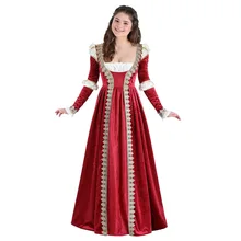 Robe de princesse Vintage Renaissance pour femmes, tenue de soirée à lacets, col carré, pour palais et reine 
