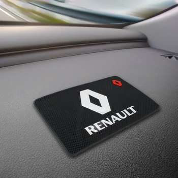 

1pcs Car Logo Anti Slip Mat Phone Holder Non-Slip Mat non slip Pad For Renault Megane 2 3 Duster Logan Clio Laguna 2 Captur Car