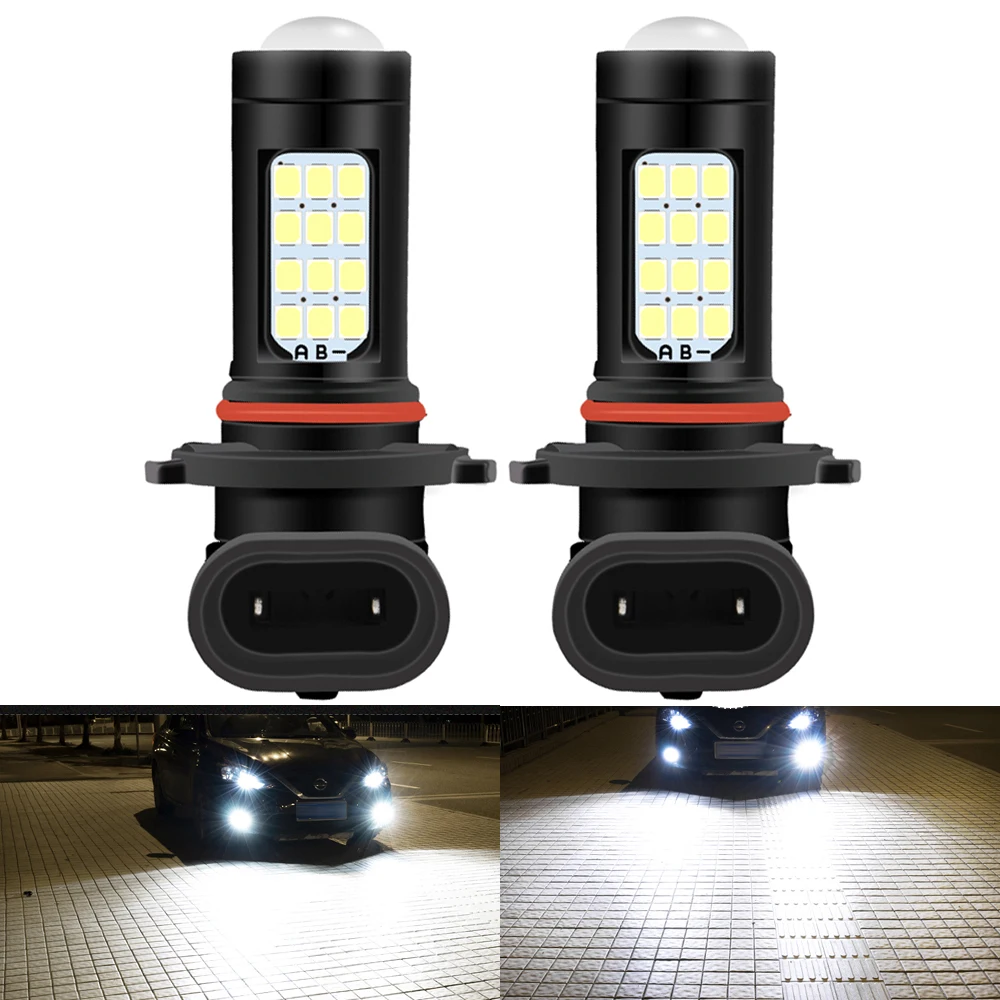 

2X H8 H11 LED Fog Lamp H9 HB4 9006 HB3 9005 PSX24W PSX26W LED Fog Light Car Driving DRL Auto Lamp 6000K White Red Amber Yellow