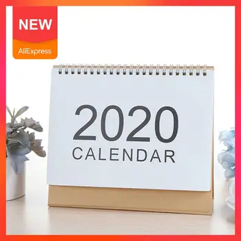 

1piece New Simple 2020 Creative Desktop Notepad Calendar Monthly Stationery School Office Table Plan Daily Schedule W5E1