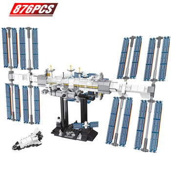 

Creator Expert Technic Ideas International Space Station Spacecraft 21321 Building Blocks Birthday Boyfriend Gift Toys
