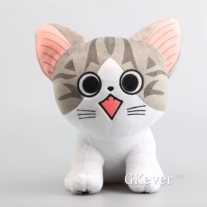 30 см милый кот, плюшевые игрушки, кукла, супер милые большие глаза, кошка, мягкая кукла, сыр, милая кошка, животные, плюшевая игрушка для малышей, подарок на день рождения