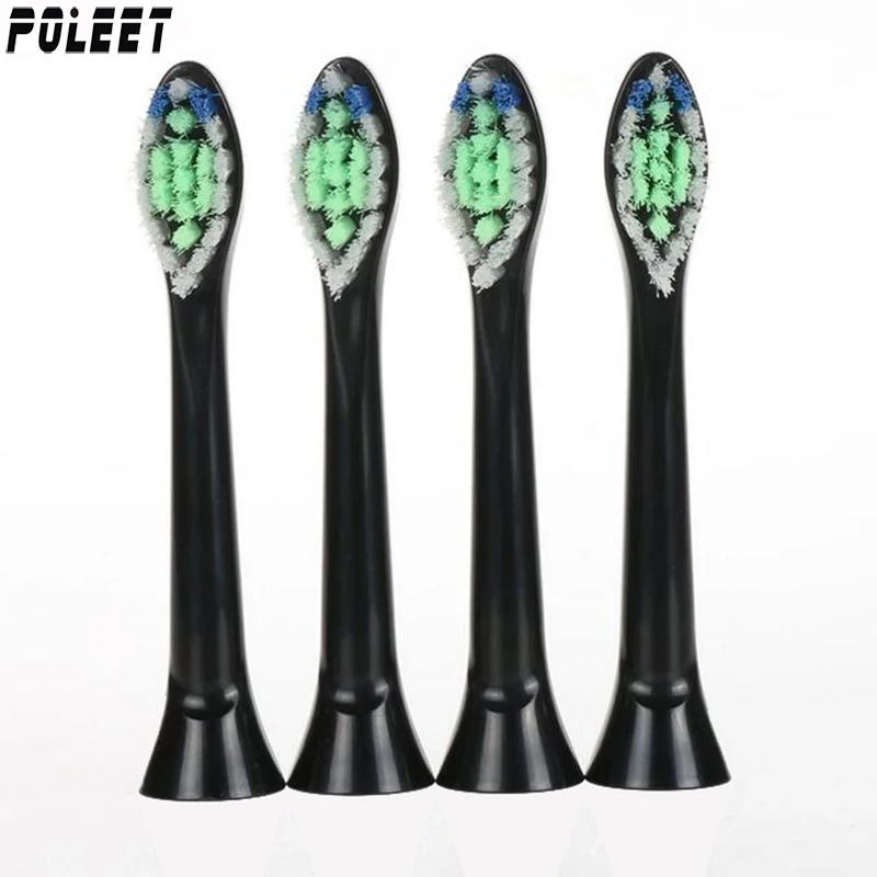 1600PCS Replacement Toothbrush Head YH729 Black Fits For Philips Electric Toothbrush HX3 HX6 HX9 Series HX6064 P-HX-6064