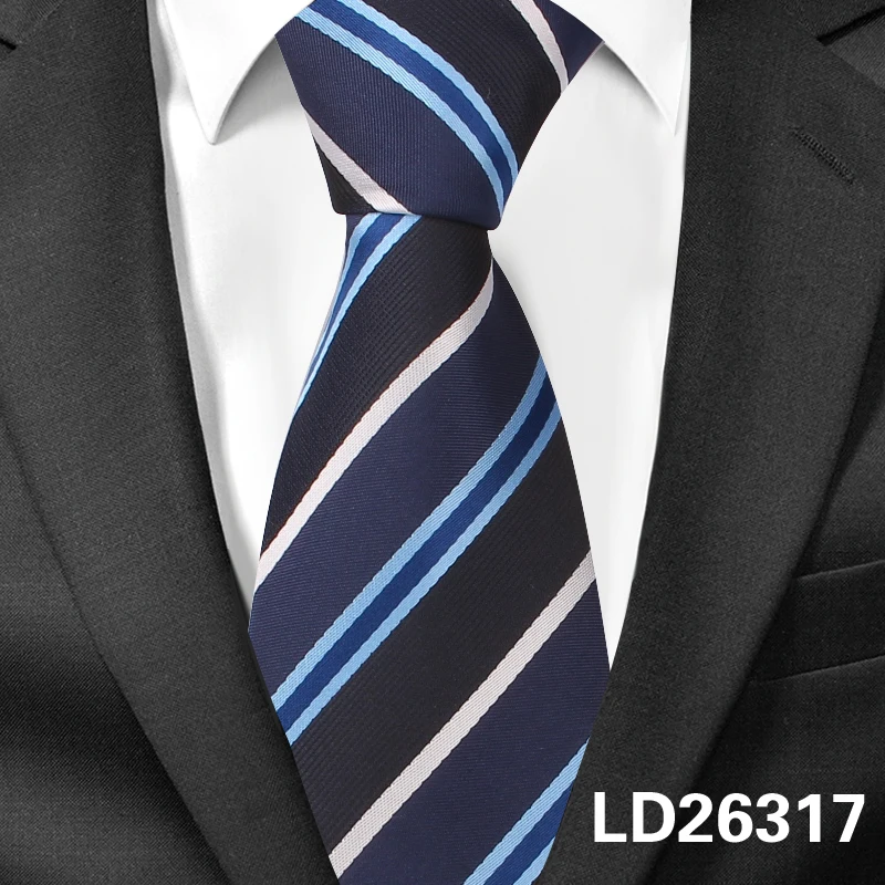Мужские галстуки, Модные Полосатые Галстуки для свадьбы, бизнес стиль, 8 см., широкий классический галстук, жаккардовый тканый галстук для мужчин, галстук на шею