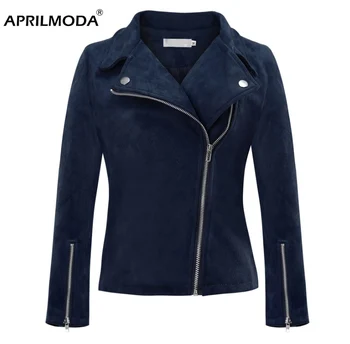 

Gothic Faux Leather Jacket Plus Size Women Autumn Winter Women Suede Jackets 2018 Long Sleeve Coats Outerwear Jacket Streetwear