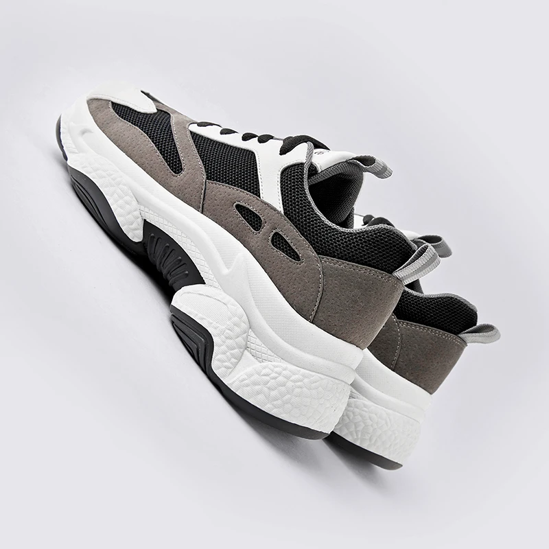 Hemmyi Chunky Sneakers Women 6CM Increased Thick Bottom Platform Women Casual Shoes Breathable Mesh Shoes Woman Beige