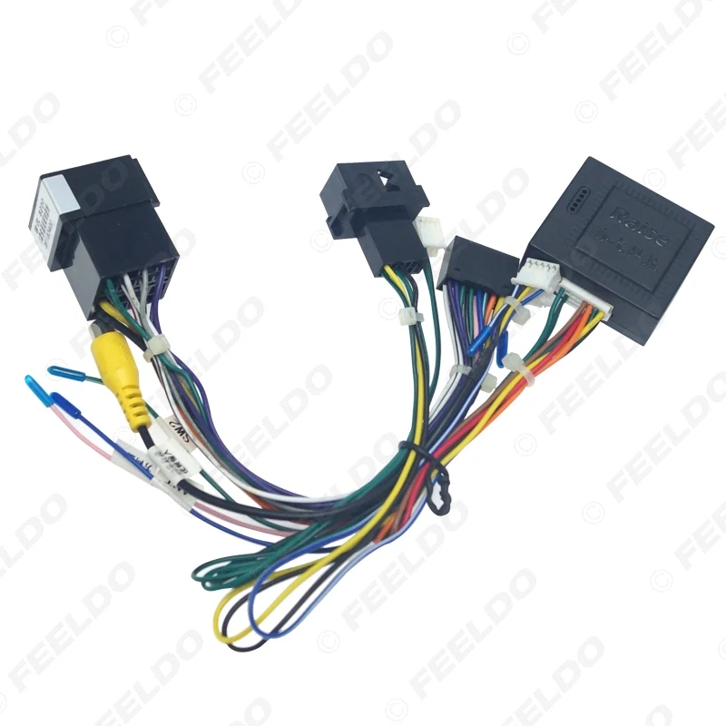 FEELDO 16-pin Car Android Stereo Wiring Harness For Citroen C-QUATR/C-4 Low Trim Level(10~18) Low Trim With CANbus#MX6225