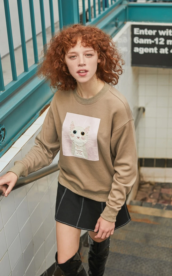 Vero Moda Новая Женская толстовка с капюшоном с цифровым принтом и начесом | 319433507