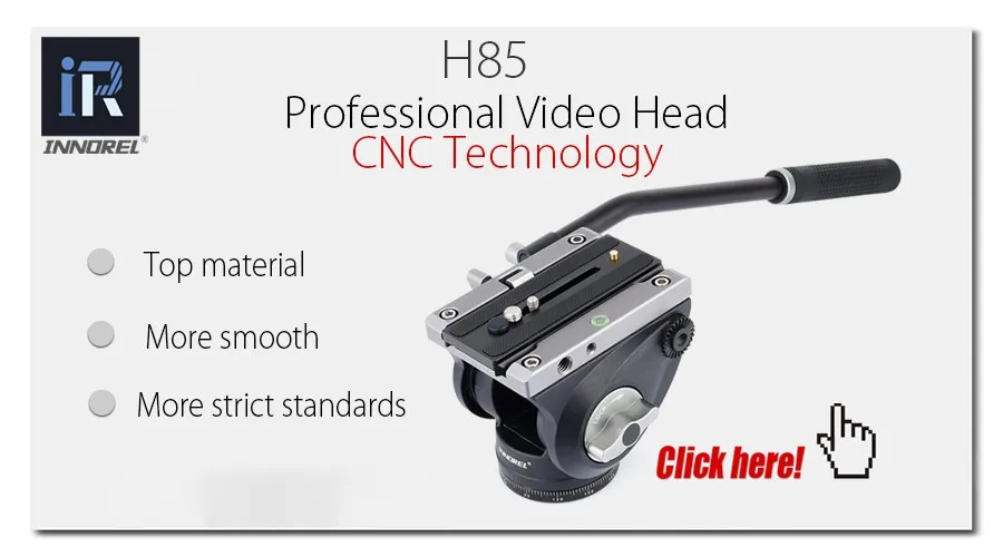Флагманский H90 все CNC Tech видео жидкая головка 15 кг нагрузка гидравлического демпфирования Регулируемый монопод штативы головки для Manfrotto 501PL