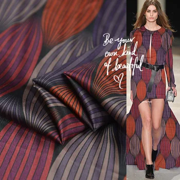 

Fashion striped design Silk stretch satin silk fabric 19momme 135cm width comfortable,SSC492