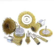 Набор из 9 латунных щеток для чистки стаканчиков, 1/4 дюймов, инструмент для удаления мусора, новинка, высокое качество